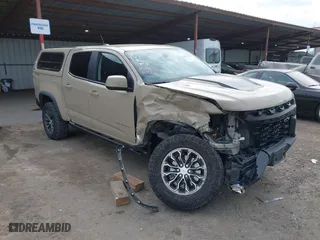 2021 Chevrolet Colorado 4WD ZR2 with VIN 1GCGTEEN2M1289583, listed as a IAAI auction lot 41571228 with 26,783 mi miles. Bid and sale history available at carsss.com. Image 1.