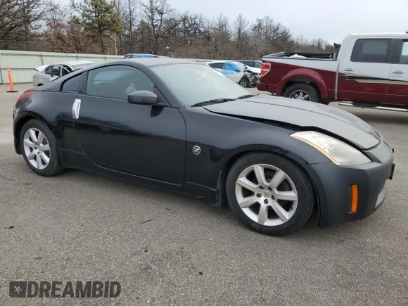2004 Nissan 350Z Touring with VIN JN1AZ34D84T162054, listed as a Copart auction lot 88550725 with 116,152 mi miles and Salvage Title. Bid and sale history available at carsss.com. Image 4.