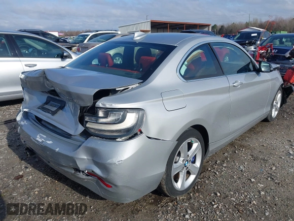 2016 BMW 2 Series 228i with VIN WBA1F9C58GV546490, listed as a IAAI auction lot 41811819 with 69,434 mi miles. Bid and sale history available at carsss.com. Image 4.