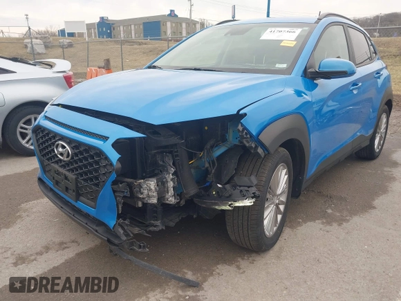 2020 Hyundai Kona SEL with VIN KM8K22AA2LU474451, listed as a IAAI auction lot 41707366 with 40,329 mi miles. Bid and sale history available at carsss.com. Image 6.