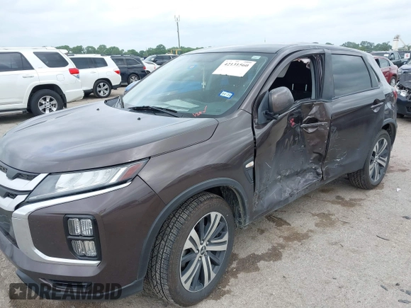 2020 Mitsubishi Outlander ES with VIN JA4AP3AU6LU015905, listed as a IAAI auction lot 42131560 with 97,732 mi miles and . Bid and sale history available at DreamBid. Image 6.