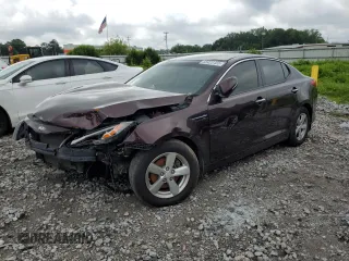 2015 Kia Optima LX with VIN 5XXGM4A79FG433037, listed as a Copart auction lot 58428465 with 112,370 mi miles and Salvage title. Bid and sale history available at DreamBid. Image 1.