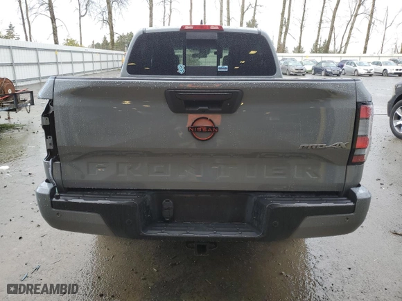 2023 Nissan Frontier PRO-4X with VIN 1N6ED1EK9PN622424, listed as a Copart auction lot 88164565 with 23,212 mi miles and Salvage Title. Bid and sale history available at carsss.com. Image 6.
