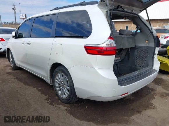 2016 Toyota Sienna XLE with VIN 5TDYK3DC8GS738204, listed as a IAAI auction lot 41105430 with 109,248 mi miles. Bid and sale history available at carsss.com. Image 3.