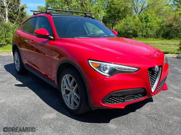2018 Alfa Romeo Stelvio Ti Sport with VIN ZASFAKNN7J7C02020, listed as a Copart auction lot 49010775 with 62,048 mi miles and Clean Title. Bid and sale history available at carsss.com. Image 1.