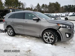 2018 Kia Sorento SX Limited z VIN 5XYPKDA55JG364808, wystawiony jako Copart lot #44242595 z przebiegiem 54 006 mil mil oraz Szkoda całkowita • Salvage title. Historia ofert i sprzedaży dostępna na DreamBid. Obrazek 4.