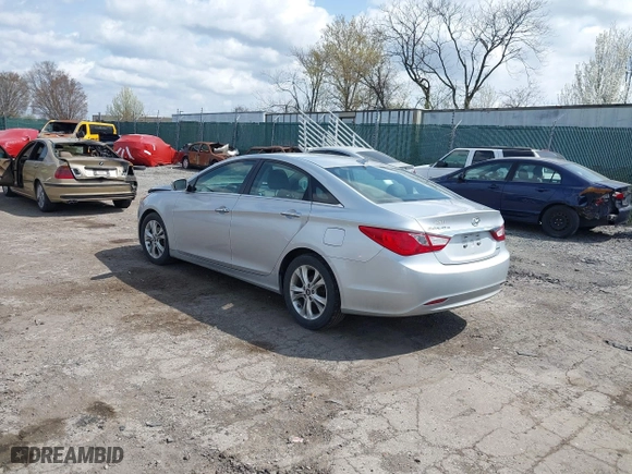 2013 Hyundai Sonata SE with VIN 5NPEC4AC9DH549041, listed as a IAAI auction lot 41900127 with 142,265 mi miles. Bid and sale history available at carsss.com. Image 3.