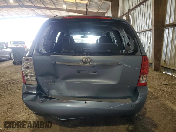 2011 Kia Sedona EX with VIN KNDMH4C78B6375130, listed as a Copart auction lot 68805044 with 151,924 mi miles and Salvage Title. Bid and sale history available at carsss.com. Image 6.