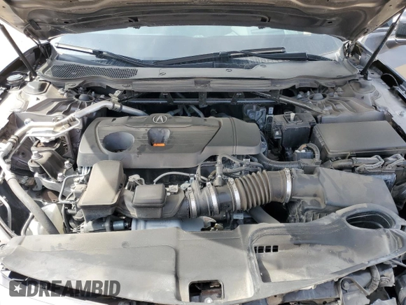 2021 Acura TLX w/Advance Package with VIN 19UUB5F6XMA009617, listed as a Copart auction lot 45727685 with 38,364 mi miles and Salvage Title. Bid and sale history available at carsss.com. Image 12.
