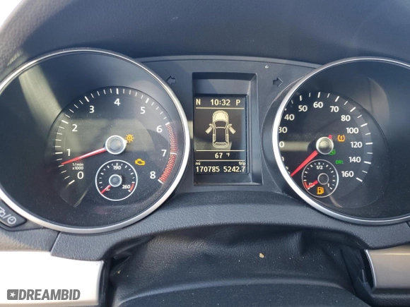2013 Volkswagen Golf w/Conv & Sunroof with VIN WVWBB7AJ5DW124075, listed as a Copart auction lot 44079355 with 170,785 mi miles and Salvage Title. Bid and sale history available at carsss.com. Image 9.
