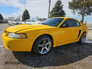 1999 Ford Mustang GT with VIN 1FAFP42X6XF150053, listed as a Copart auction lot 46870155 with 158,434 mi miles and Clean Title. Bid and sale history available at carsss.com. Image 2.