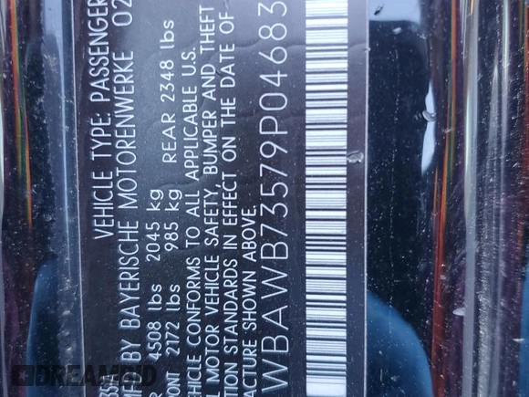 2009 BMW 3 Series 335i z VIN WBAWB73579P046835, wystawiony jako Copart lot #48352875 z przebiegiem Nie podano mil oraz Szkoda całkowita • Salvage title. Historia ofert i sprzedaży dostępna na DreamBid. Obrazek 12.