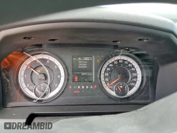 2023 Ram 1500 Tradesman with VIN 1C6RR6FG2PS527080, listed as a Copart auction lot 58242455 with 2,971 mi miles and Salvage title. Bid and sale history available at DreamBid. Image 9.