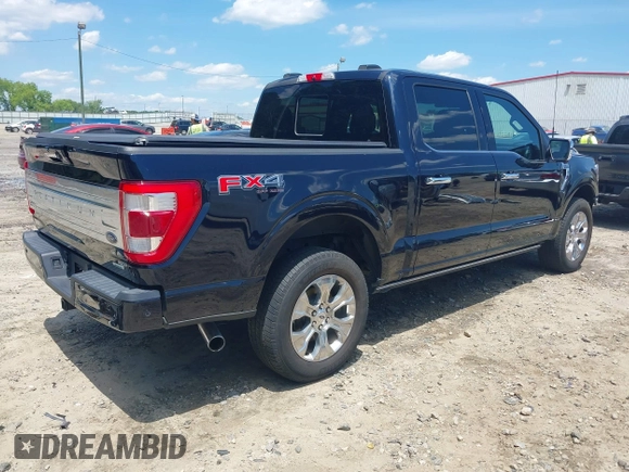 2021 Ford F-150 XL with VIN 1FTFW1E85MFB91107, listed as a IAAI auction lot 42201150 with 116,116 mi miles and . Bid and sale history available at DreamBid. Image 4.