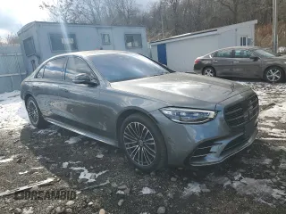 2023 Mercedes-Benz S-Class S 580 with VIN W1K6G7GB6PA195876, listed as a Copart auction lot 42567275 with 7,738 mi miles and Salvage Title. Bid and sale history available at carsss.com. Image 4.