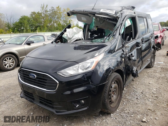 2020 Ford Transit Connect XLT with VIN NM0GE9F28L1437317, listed as a Copart auction lot 59881472 with 13,728 mi miles and Non repairable. Bid and sale history available at DreamBid. Image 2.