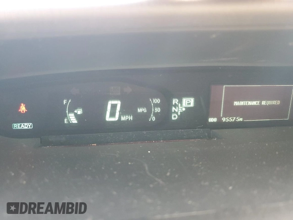 2013 Toyota Prius One with VIN JTDKN3DU3D5698878, listed as a Copart auction lot 51537085 with 95,575 mi miles and Salvage Title. Bid and sale history available at carsss.com. Image 9.