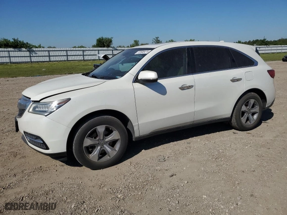 2015 Acura MDX with VIN 5FRYD3H2XFB003124, listed as a Copart auction lot 72588474 with 162,730 mi miles and Salvage Title. Bid and sale history available at carsss.com. Image 1.