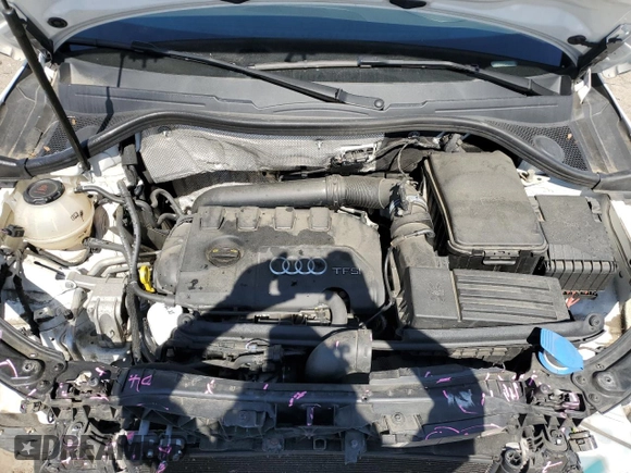 2018 Audi Q3 Premium with VIN WA1ECCFS2JR024976, listed as a Copart auction lot 57471535 with 47,711 mi miles and Salvage title. Bid and sale history available at DreamBid. Image 12.