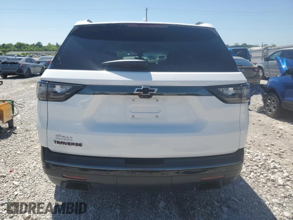 2020 Chevrolet Traverse Premier with VIN 1GNERKKW9LJ115307, listed as a Copart auction lot 55606225 with 70,847 mi miles and Salvage title. Bid and sale history available at DreamBid. Image 6.