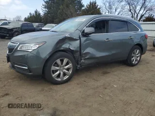 2014 Acura MDX Advance with VIN 5FRYD4H8XEB039386, listed as a Copart auction lot 48935905 with Not Provided miles and Salvage Title. Bid and sale history available at DreamBid. Image 1.