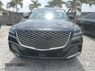 2022 Genesis GV80 with VIN KMUHCESC4NU080544, listed as a Copart auction lot 50538965 with 27,720 mi miles and Salvage title. Bid and sale history available at DreamBid. Image 5.