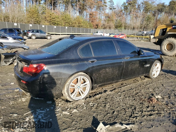 2012 BMW 7 Series 750Li with VIN WBAKB8C57CC964250, listed as a Copart auction lot 41450935 with 56,429 mi miles and Non repairable. Bid and sale history available at DreamBid. Image 3.