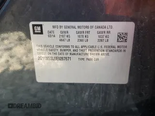 2014 Chevrolet Impala LS z VIN 2G11X5SL6E9267671, wystawiony jako Copart lot #47536705 z przebiegiem 186 095 mil mil oraz Szkoda całkowita • Salvage title. Historia ofert i sprzedaży dostępna na DreamBid. Obrazek 14.