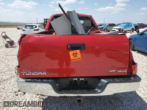 2012 Toyota Tundra 4WD Truck with VIN 5TFUW5F13CX225845, listed as a Copart auction lot 64809614 with 0 mi miles and Salvage Title. Bid and sale history available at carsss.com. Image 6.