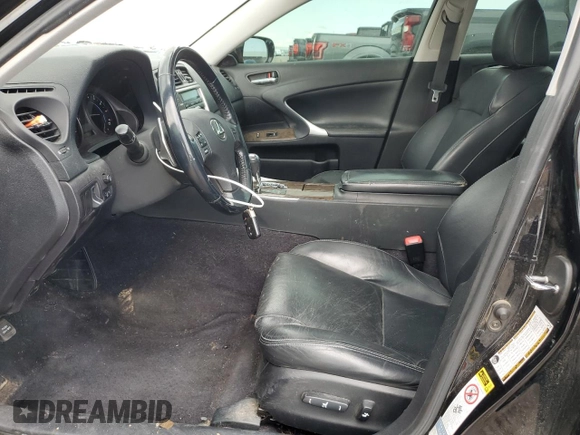 2009 Lexus IS 250 with VIN JTHCK262295035861, listed as a Copart auction lot 58619555 with 207,886 mi miles and Clean title. Bid and sale history available at DreamBid. Image 7.