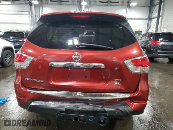 2013 Nissan Pathfinder SL with VIN 5N1AR2MM5DC683266, listed as a Copart auction lot 60233405 with 161,606 mi miles and Salvage title. Bid and sale history available at DreamBid. Image 6.
