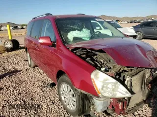 2012 Kia Sedona LX with VIN KNDMG4C73C6474734, listed as a Copart auction lot 76368854 with 138,808 mi miles and Salvage Title. Bid and sale history available at carsss.com. Image 11.