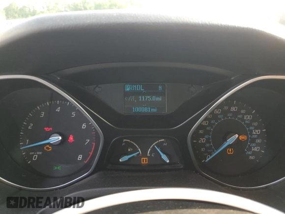 2012 Ford Focus SE with VIN 1FAHP3F22CL455790, listed as a Copart auction lot 60493005 with 100,081 mi miles and Salvage title. Bid and sale history available at DreamBid. Image 9.