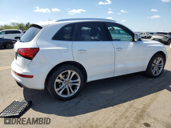 2016 Audi SQ5 Premium Plus with VIN WA1CCAFP8GA051548, listed as a Copart auction lot 51496184 with 107,285 mi miles. Bid and sale history available at carsss.com. Image 3.