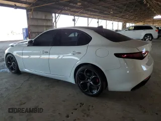 2019 Alfa Romeo Giulia Ti Sport with VIN ZARFAMBN7K7606337, listed as a Copart auction lot 62348415 with 43,709 mi miles and Salvage title. Bid and sale history available at DreamBid. Image 2.