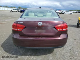 2013 Volkswagen Passat SE with VIN 1VWBP7A39DC056400, listed as a Copart auction lot 51389265 with 215,341 mi miles and Salvage Title. Bid and sale history available at carsss.com. Image 6.