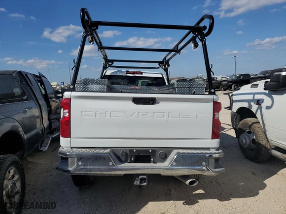 2024 Chevrolet Silverado 2500HD Work Truck with VIN 1GC0WLE79RF394369, listed as a Copart auction lot 76630484 with 0 mi miles and Salvage Title. Bid and sale history available at carsss.com. Image 6.