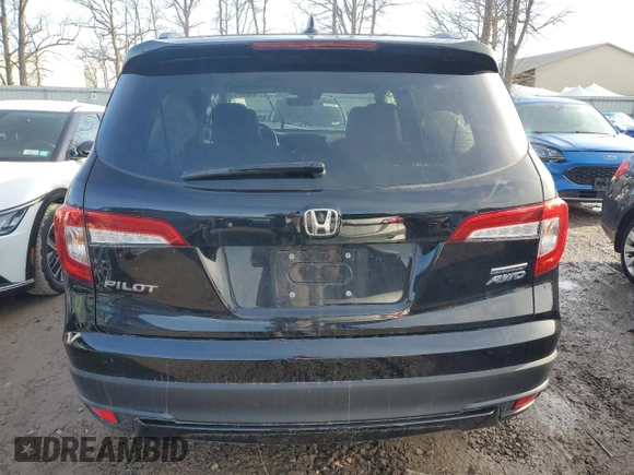 2022 Honda Pilot Special Edition with VIN 5FNYF6H23NB078193, listed as a Copart auction lot 49643195 with 0 mi miles and Salvage Title. Bid and sale history available at carsss.com. Image 6.