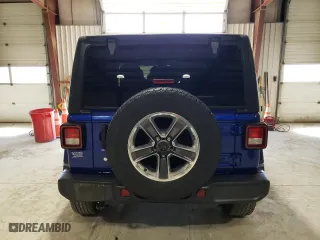 2018 Jeep Wrangler Unlimited Sahara with VIN 1C4HJXEGXJW313893, listed as a Copart auction lot 49895945 with 113,480 mi miles and Salvage Title. Bid and sale history available at carsss.com. Image 6.