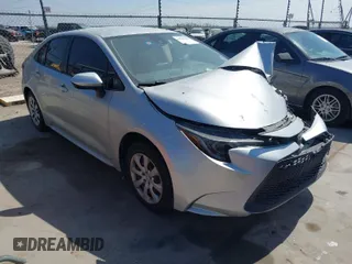 2020 Toyota Corolla LE with VIN JTDEPRAE7LJ055933, listed as a IAAI auction lot 41787605 with 114,698 mi miles. Bid and sale history available at carsss.com. Image 1.