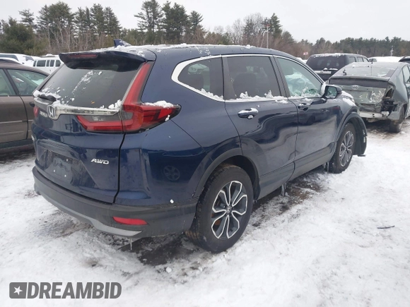2020 Honda CR-V EX with VIN 2HKRW2H56LH647351, listed as a IAAI auction lot 41565925 with 43,414 mi miles. Bid and sale history available at carsss.com. Image 4.