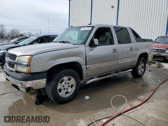 2005 Chevrolet Avalanche LS with VIN 3GNEC12Z35G156137, listed as a Copart auction lot 46142765 with 179,063 mi miles and Non Repairable. Bid and sale history available at carsss.com. Image 1.