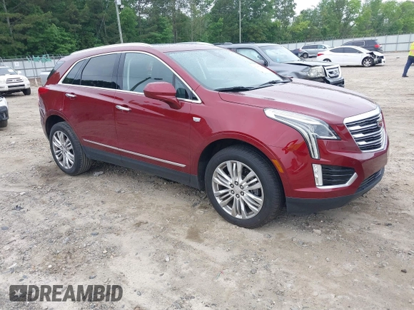 2018 Cadillac XT5 Premium Luxury FWD with VIN 1GYKNERS4JZ105398, listed as a IAAI auction lot 42298550 with 56,904 mi miles and . Bid and sale history available at DreamBid. Image 1.
