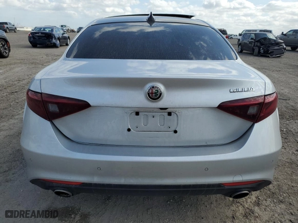 2021 Alfa Romeo Giulia Ti Sport with VIN ZARFAMBNXM7639691, listed as a Copart auction lot 48665115 with 0 mi miles and Salvage Title. Bid and sale history available at carsss.com. Image 6.