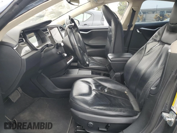 2014 Tesla Model S 60 with VIN 5YJSA1S14EFP56277, listed as a Copart auction lot 57162685 with Not provided miles and Salvage title. Bid and sale history available at DreamBid. Image 7.