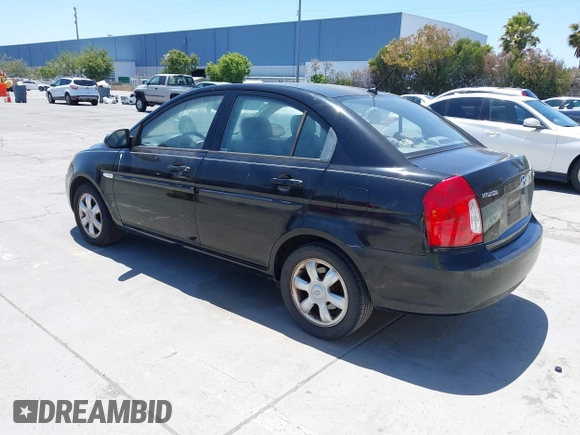 2007 Hyundai Accent GLS with VIN KMHCN46C67U091183, listed as a IAAI auction lot 42564425 with 160,190 mi miles and . Bid and sale history available at DreamBid. Image 3.