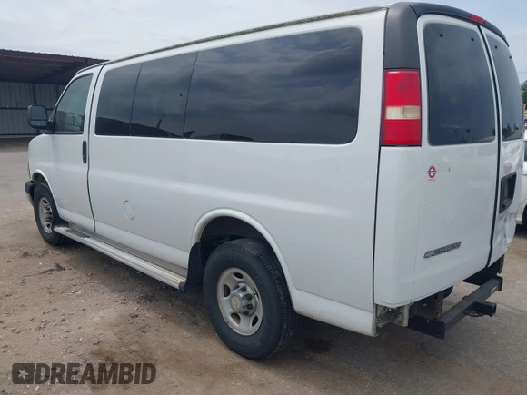 2013 Chevrolet Express Passenger 1LT with VIN 1GAZGYFG0D1117737, listed as a IAAI auction lot 42320524 with 103,968 mi miles and . Bid and sale history available at DreamBid. Image 3.