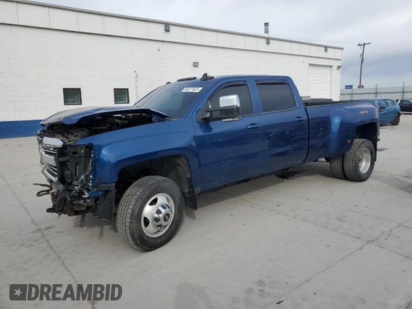 2016 Chevrolet Silverado 3500HD Work Truck z VIN 1GC4KZC85GF307057, wystawiony jako Copart lot #54277625 z przebiegiem 115 667 mil mil oraz Szkoda całkowita • Salvage title. Historia ofert i sprzedaży dostępna na DreamBid. Obrazek 1.