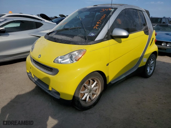 2008 Smart fortwo Passion with VIN WMEEK31X38K116047, listed as a Copart auction lot 74974164 with NaN miles and Salvage Title. Bid and sale history available at carsss.com. Image 1.