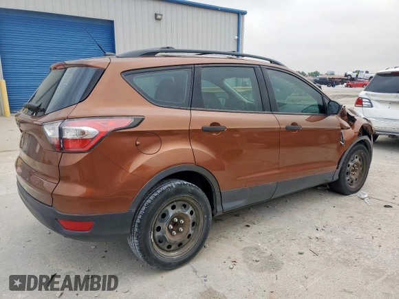 2017 Ford Escape S with VIN 1FMCU0F78HUA80539, listed as a Copart auction lot 57485415 with 131,734 mi miles and Salvage title. Bid and sale history available at DreamBid. Image 3.